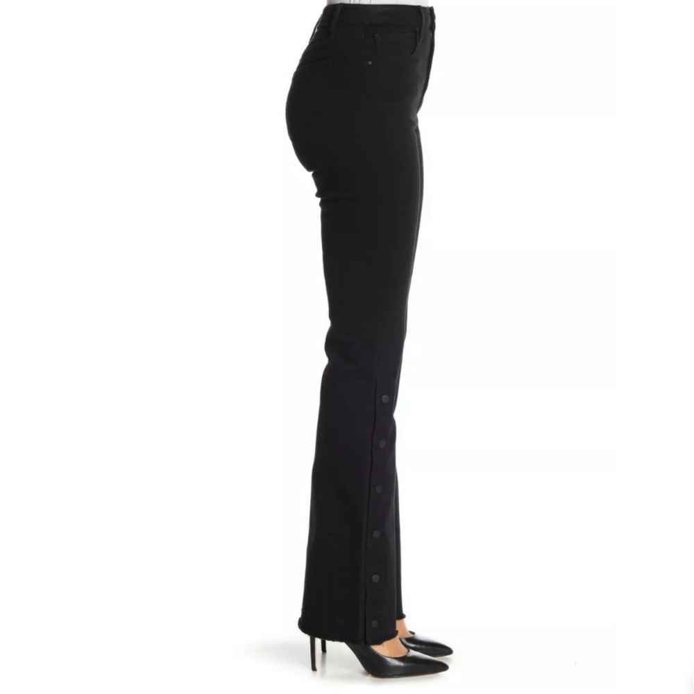 🔥RACHEL RACHEL ROY🔥Black Embellished Wide-Leg Jeans Size 30 NWT - Picture 2 of 7